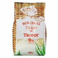 Rokiskio Tikras Farmer Cottage Cheese 9% Milk Fat 400g F