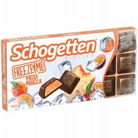 Schogetten Freeze Me Milk Chocolate with Peach and Passionfruit Filling 100g