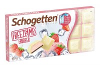 Schogetten Freeze Me White Chocolate with Strawberry Filling 100g