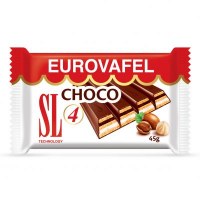 Swisslion Takovo Eurovafel Choco 4 Chocolate Bar 45g