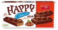 Sweet Plus Happy Choice Chocolate Wafer Bars with Hazelnut Creme 140g