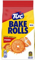 Tuc Bake Rolls Pizza Flavored Bread Crackers 80g