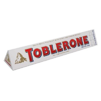 Toblerone White Chocolate with Honey and Nougat 100g