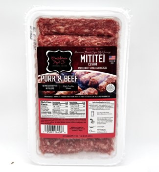 Transylvania Meat Co. Pork and Beef Preservative Free Mititei Cevapi 24oz F