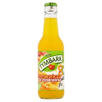 Tymbark Orange Peach Juice Glass Bottle 250ml