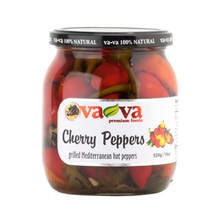 VaVa Grilled Hot Cherry Peppers 490g