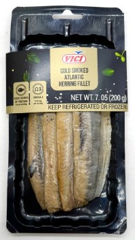 Vici Cold Smoked Atlantic Herring Fillet 200g F