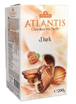 Vitaminka Atlantis Dark and White Chocolate Sea Shells with Hazelnut Cream 200g