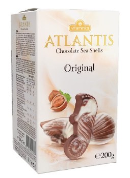Vitaminka Atlantis Original Milk and White Chocolate Sea Shells with Hazelnut Cream 200g