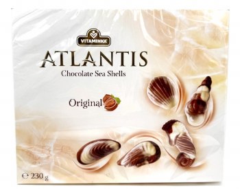 Vitaminka Atlantis Original Milk and White Chocolate Sea Shells with Hazelnut Cream 230g