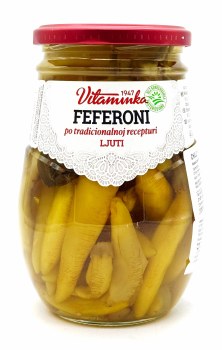 Vitaminka Banja Luka Hot Feferoni Peppers 620g