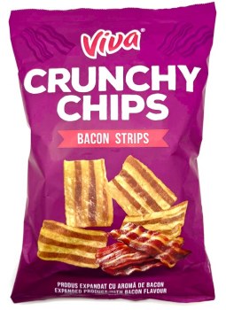 Viva Crunchy Bacon Strip Chips 80g