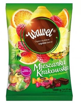 Wawel Mieszanka Krakowska Chocolates with Fruit Jelly Filling 1000g