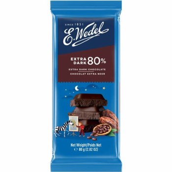 E. Wedel 80 Percent Extra Dark Chocolate 80g