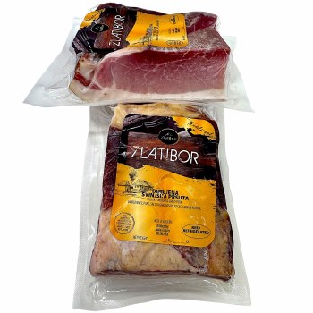 Zlatibor Hickory Smoked & Dried Pork Dimljena Prsuta Approx. 1.5 lbs PLU 141 F