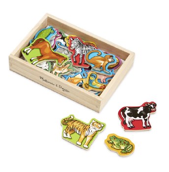 MELISSA &amp; DOUG WOOD ANIMAL MAGNETS