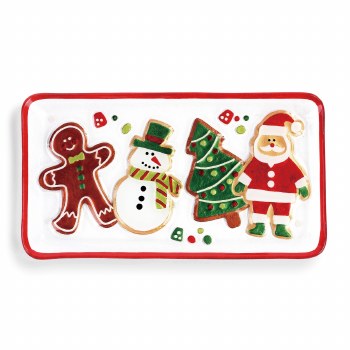 DEMDACO CHRISTMAS COOKIE PLATTER 8X15