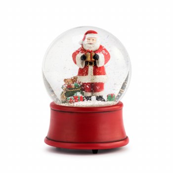 DEMDACO SNOW GLOBE SANTA PRESENTS
