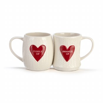 DEMDACO SCULPT KNIT CUDDLE/SNUGGLE MUGS