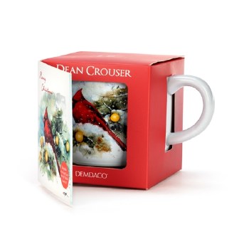 DEMDACO SNOW FROSTED CARDINAL MUG/CARD