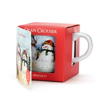 DEMDACO SNOWMEN SCENE MUG/CARD SET