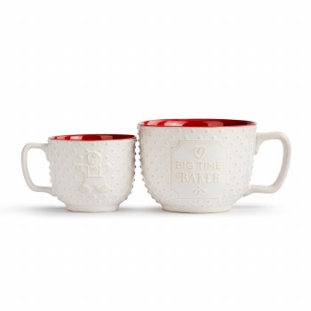 DEMDACO BIG /LITTLE BAKER MUG SET