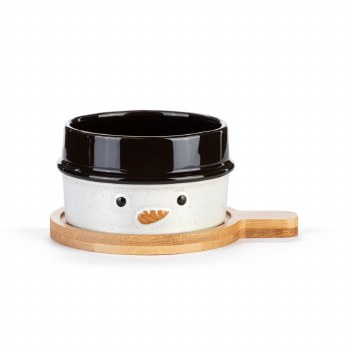 DEMDACO SNOWMAN BOARD &amp; BOWL SET