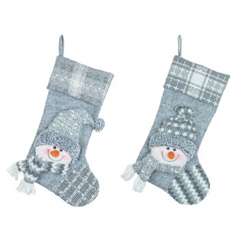 COZY SNOWMAN CHRISTMAS STOCKING