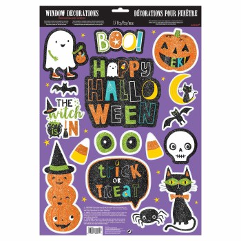 AMSCAN HALLOWEEN FRIENDS WINDOW CLINGS