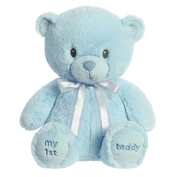 EBBA MY FIRST TEDDY BLUE 18"