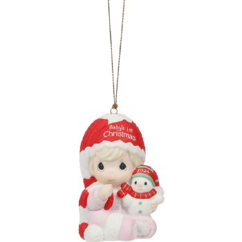 P/M 2024 BABY GIRL'S FIRST XMAS ORNAMENT