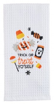 MUD PIE WAFFLE TOWEL TRICK OR TREAT