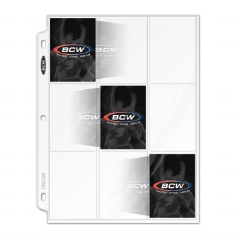 9-POCKET TRADING CARD SHEETS 20CT
