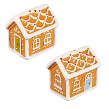 GINGERBREAD HOUSE SALT/PEPPER SET