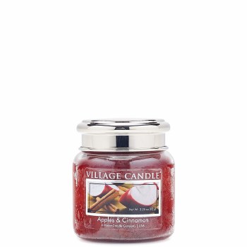 VILLAGE CANDLE SMALL JAR APPLE CINNAM