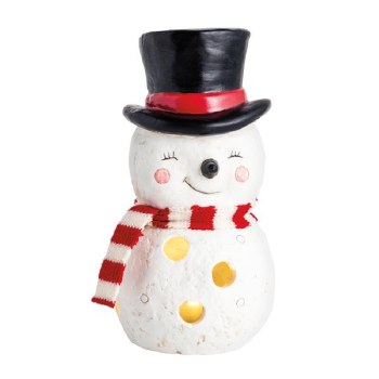 MUD PIE MED MACHE SNOWMAN LUMINARIE