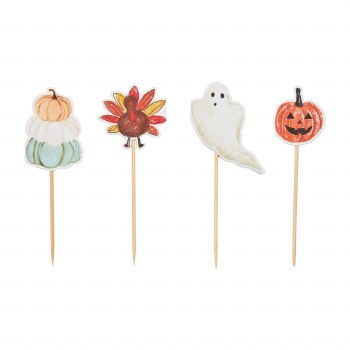 MUD PIE TOOTHPICK SET TURKEY