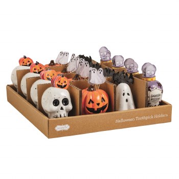 MUD PIE TOOTHPICK HOLDER SKULL