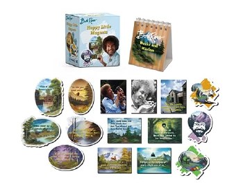 MINI KIT BOB ROSS: HAPPY LITTLE MAGNETS