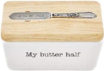 MUDPIE CIRCA BUTTER STORAGE DISH EXCL
