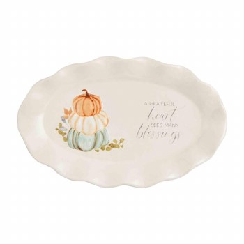 MUD PIE GRATEFUL SENTIMENT PLATE