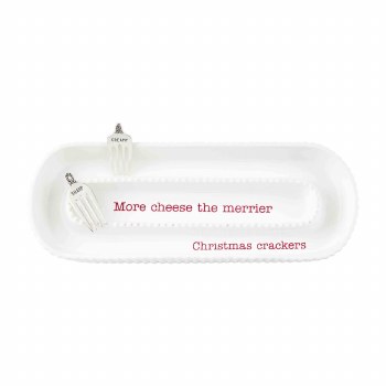 MUDPIE HOLIDAY CHEESE CRACKER SERVER