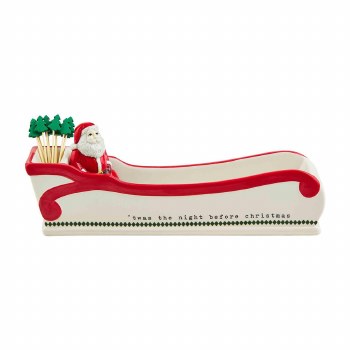 MUD PIE SANTA SLEIGH CRACKER SET
