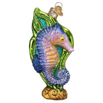 OLD WORLD CHRISTMAS BRIGHT SEAHORSE