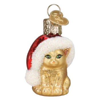 OLD WORLD CHRISTMAS MINI SANTA'S KITTEN