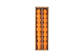 MUDPIE ORANGE PUMPKIN TAPER CANDLE