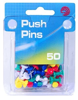 50CT PUSH PINS