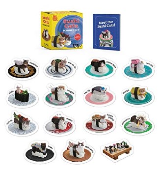 MINI KIT SUSHI CATS MAGNET SET