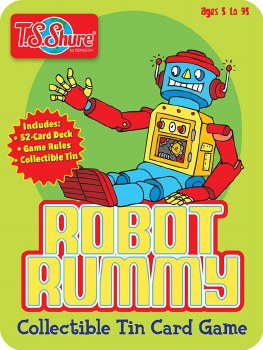 TIN CARD GAME ROBOT RUMMY