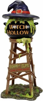 D56 HALLOWEEN WITCH HOLLOW WATER TOWER